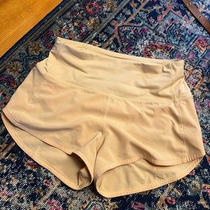 EUC lululemon Speed Up HR short 2.5” lined Summer Glow size 4